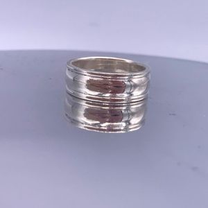 Sterling Silver Mens Wedding Ring
